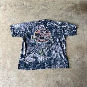 2000s Distressed Jurassic Park Tie-dye tee Mens size XXL